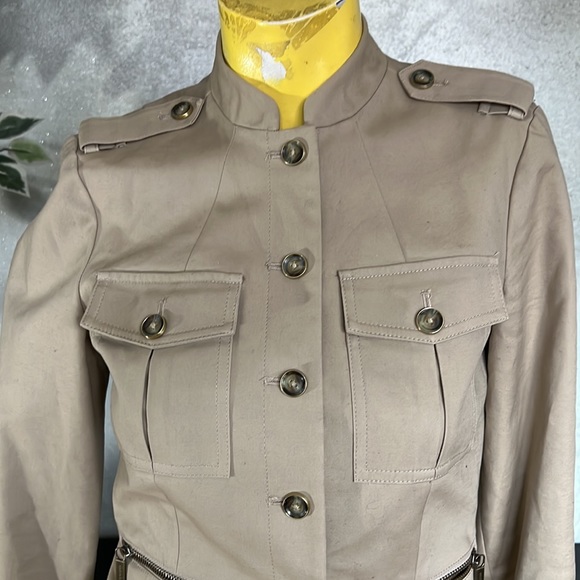 MICHAEL KORS MILITARY BLAZER SIZE 2 - Picture 3 of 4